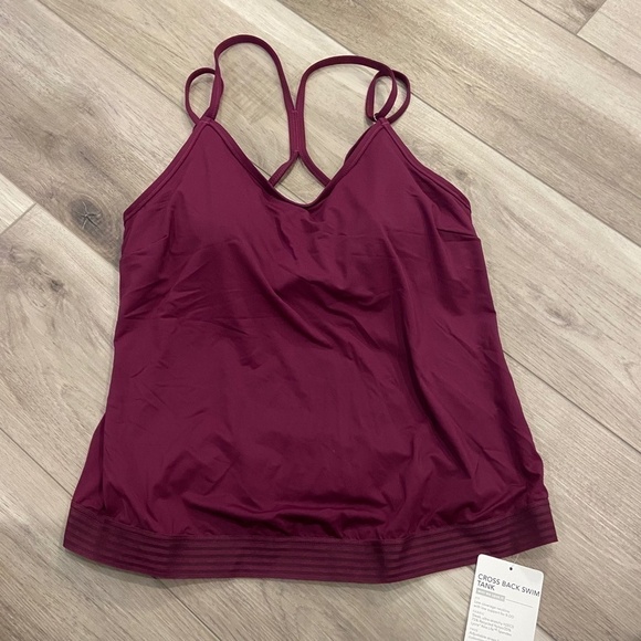 ATHLETA Velvet Plum CROSS BACK TANKINI - Picture 3 of 5